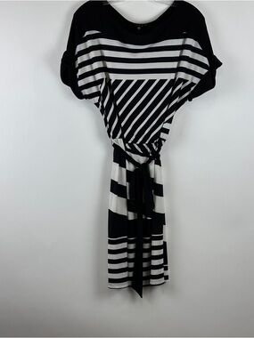 Tiana B Women's Short Sleeve Belted Elasticated Waist